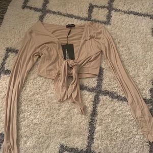 Long sleeve crop top NWT